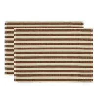 Suporturi pentru farfurii 2 buc. din amestec de iută 33x48 cm Statement Stripe – Södahl