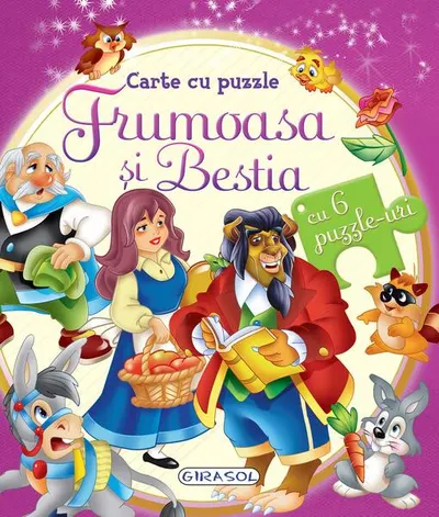 Carte cu puzzle. Frumoasa și Bestia - Hardcover - ***