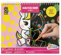 Grafix Scratch Book - Unicorn, 10 foi