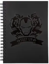 Caiet cu spirală Cool Pack Black - Disney 100, Iron Man, B5, pătrate mici, 100 foi