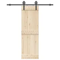 Gossi set feronerie pentru usa glisanta, negru, 183 cm, otel