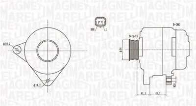 Alternator (12v, 150a) Potrivit Citroen Berlingo Multispace, Berlingo Minivan, C3 Ii, C5 Iii, C-Crosser, C-Crosser Enterprise; Mitsubishi Outlander Ii; Peugeot 207 1.4d-2.2d 02.06