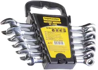 Set de chei stelare cu clichet Top Master - CR-V, 6 bucăți, 8-17 mm