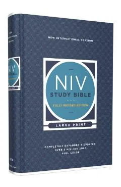 NIV Study Bible, Fully Revised Edition, Large Print, Hardcover, Red Letter, Comfort Print