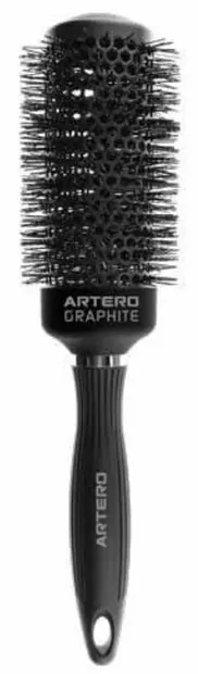 Perie de păr profesională Artero - Graphite, 43 mm, negru