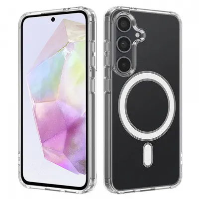 Husa MagSafe pentru Samsung Galaxy A35 5G A356, Techsuit, Pro, Transparenta