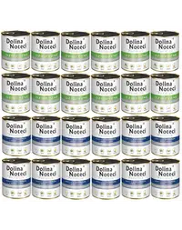DOLINA NOTECI Premium Mix 24x800 g vânat și cod cu broccoli hrană umedă pentru câini