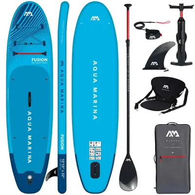 Aqua Marina Fusion 330 cm gonflabil SUP bord BLUE + Kayak scaun