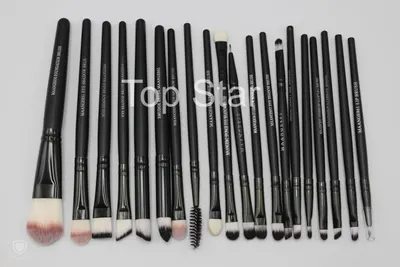 Set 20 pensule machiaj Black Brushes