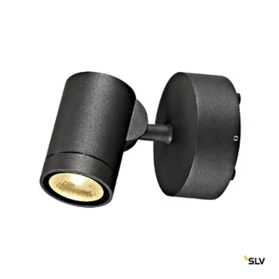 HELIA WALL LED 8W, 3000K, IP55, nisipos anthracit, downlight