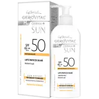 Lapte pentru protectie solara SPF50 H3 Derma+ Sun, Gerovital, Farmec | 150 ml