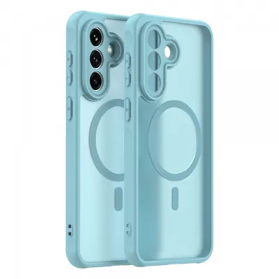 Husa MagSafe pentru Samsung Galaxy A37 5G, Techsuit, HaloFrost II, Verde Deschis