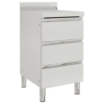 vidaXL Dulap de bucătărie comercial cu 3 sertare 50x60x96 cm