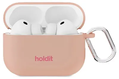 Husă pentru căști Holdit - Silicon, AirPods Pro 3, roz