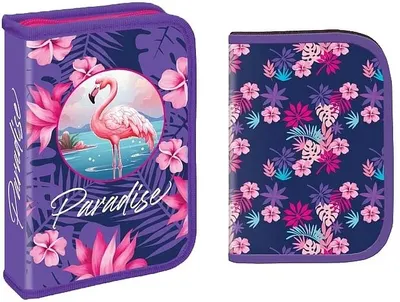 Penar cu rechizite S. Cool - Paradise, cu 1 fermoar, 32 piese