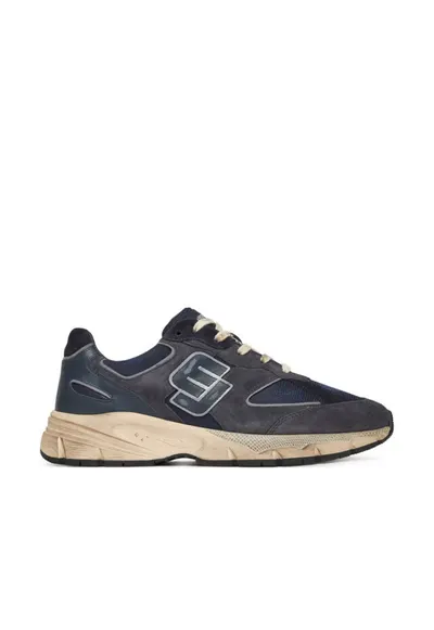 Pantofi sport barbati - BB5017 PX645 - Piele naturala - Bleumarin