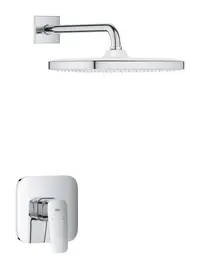Sistem dus Grohe Cubeo, incastrat, 1 functie, 250 mm, necesita valva, crom, 1053340000
