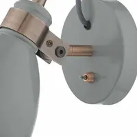 Corp de iluminat tip spot Frederick Single Wall Spotlight Grey & Copper
