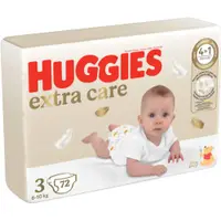 Scutece Huggies, Extra Care Mega, Nr 3, 6-10 kg, 72 buc