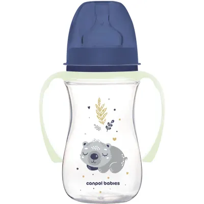 Canpol babies EasyStart Sleepy Koala 240 ml biberon pentru sugari 3 m+ Blue 1 buc