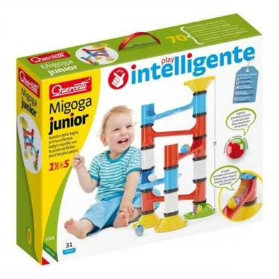 Joc de construcție educativ Set Migoga Junior Marble Run, 1½-5 ani, Quercetti Q06506