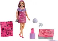 PapusaBarbie Party Unboxed -Pregătire petrecere, cu accesorii, roz