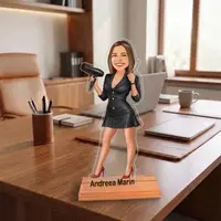 Caricatura pentru Hairstylist - Statueta Personalizata tip Trofeu