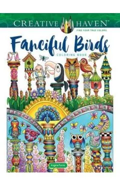Creative Haven Fanciful Birds Coloring Book