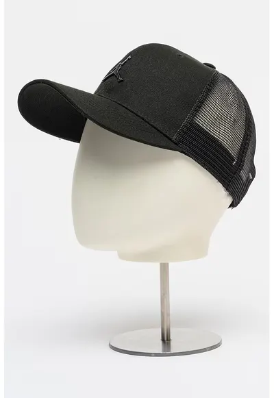 Sapca trucker cu logo - pentru baschet Jan Metal Jumpman - Negru stins
