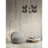 Lampa suspendata GALA Mat Negru & Auriu Metal LED E14 14x5W 230V IP20 Fara bec Fixed Height