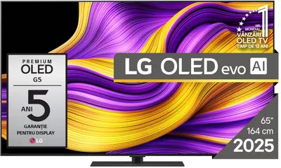 Televizor smart LG - OLED65G53LS, 65'', 4K, OLED evo, Alpha 11 AI 4K, 120Hz, Dolby Vision-Atmos, negru