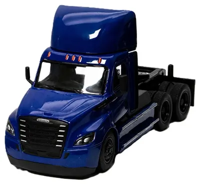 Jucărie pentru copii Kinsmart - Camion Freightliner eCascadia, 1:62, albastru