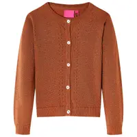 Gossi cardigan tricotat pentru copii, coniac, 128