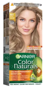 Vopsea de par permanenta Color Naturals 8.1 Blond Cenusiu Deschis, 112ml, Garnier
