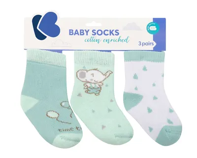 Sosete pentru bebelusi Kikka Boo Elephant Time - Din bumbac, 2-3 ani
