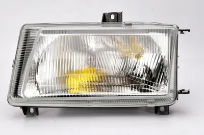 Far Stanga (H4, electric, manual, fara motoras, culoare insert: argintiu) potrivit VW CADDY II, CADDY II MINIVAN, POLO, POLO III CLASSIC