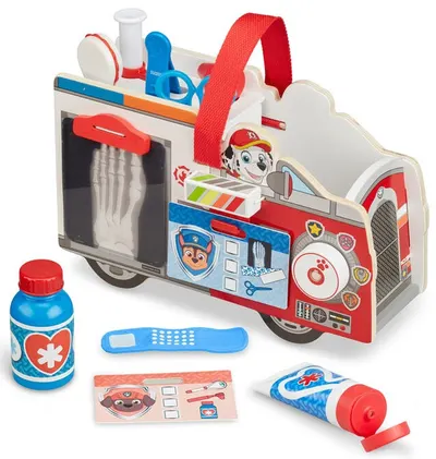 Set Melissa and Doug - Camionul de salvare al lui Marshal, Patrula catelusilor