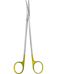 Foarfeca disectie Metzenbaum, insertii tungsten, curba, delicata, lungime 200 mm B Braun