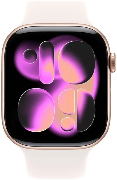 Ceas inteligent Apple - Watch S11 GPS, 46 mm, M/L, Rose Gold Aluminium/Light Blush
