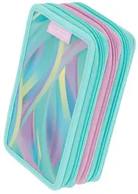 Penar cu rechizite Herlitz - Minty Love, 3 fermoare