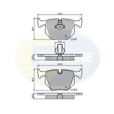Set placute frana, frana disc COMLINE CBP01547