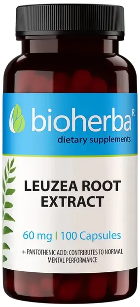 Leuzea Root Extract, 60 mg, 100 capsule, Bioherba