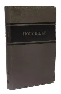KJV, Deluxe Gift Bible, Imitation Leather, Gray, Red Letter Edition