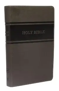 KJV, Deluxe Gift Bible, Imitation Leather, Gray, Red Letter Edition