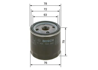 Filtru ulei BOSCH 0 451 103 354