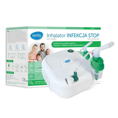 Aparat aerosoli Sanity Stop Infectie masca pentru bebelusi copii si adulti alb