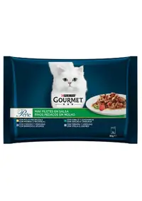 Gourmet Perle Plic Carne In Sos Miel/Pui/Vitel/Iepure 4 X 85 g