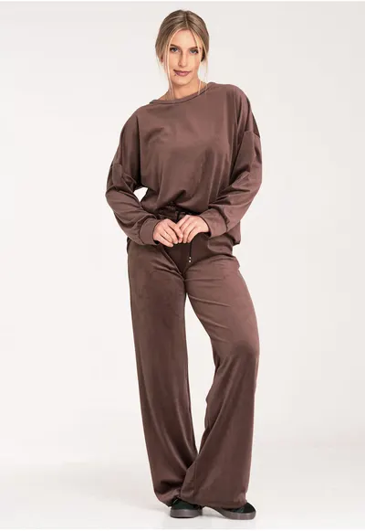 Trening dama - poliester/elastan - maro - confortabil - elegant