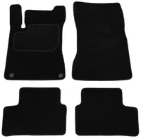 Covor podea MAMMOOTH Velours, 4 buc., fata spate, set, culoare neagra, potrivit MERCEDES A (W177) 03.18-, Hatchback