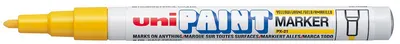 Marker permanent Uniball pe baza de ulei – Galben